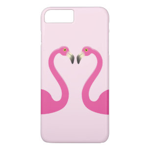 Kissing Flamingos iPhone 7 Plus Case Pink