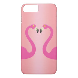 Kissing Flamingos iPhone 7 Plus Case Rose Gold