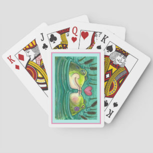 KISSING FROGS FARBE FARBE COLORFUL & NIEDLICH POND SPIELKARTEN