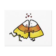 Kissing Halloween Candy Cones