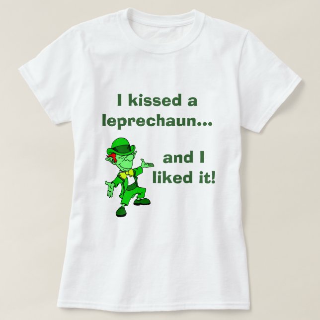 Kissing Leprechauns T-Shirt (Design vorne)