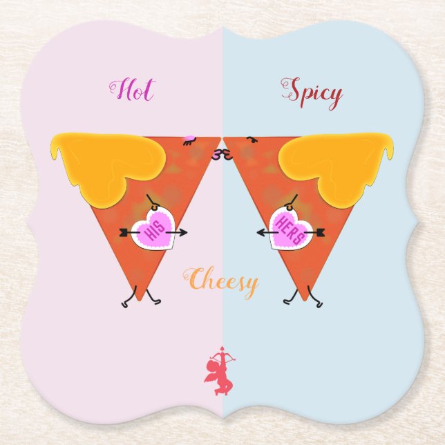 Kissing Nacho Valentines Untersetzer (Vorderseite)