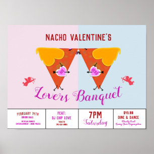 Kissing Nacho Valentinstag Event Werbung Poster