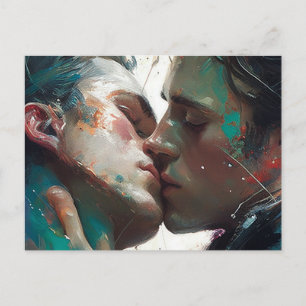 Kissing Postcard Postkarte