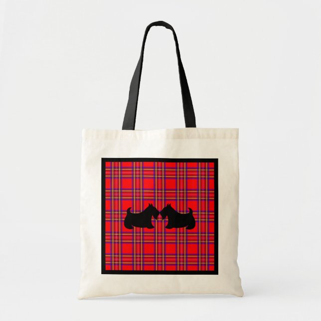 Kissing Scottish Terriers Sac fourre-tout cadeau (Devant)