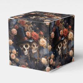 Kissing Skulls Romantisches Skelett Gotische Hochz Geschenkschachtel