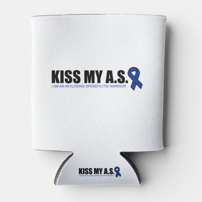 KissMyAS - Geschenke für die ankylosierende Spondy Dosenkühler (Vorderseite)