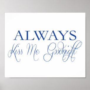 KISST MIR immer ein Goodnight Poster