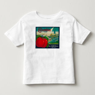 Kiste LabelYakima, WA Kolumbiens Apple Kleinkind T-shirt