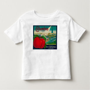 Kiste LabelYakima, WA Kolumbiens Apple Kleinkind T-shirt