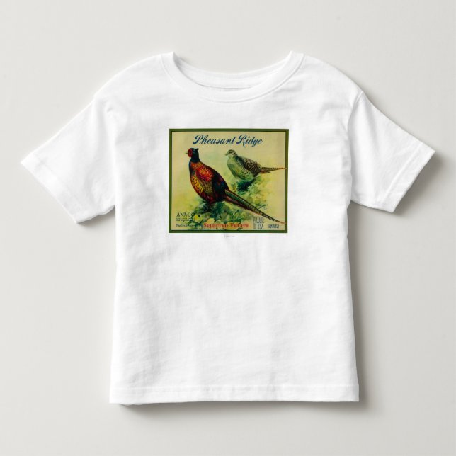 Kisten-Aufkleber Fasan-Ridges Apple Kleinkind T-shirt (Vorderseite)