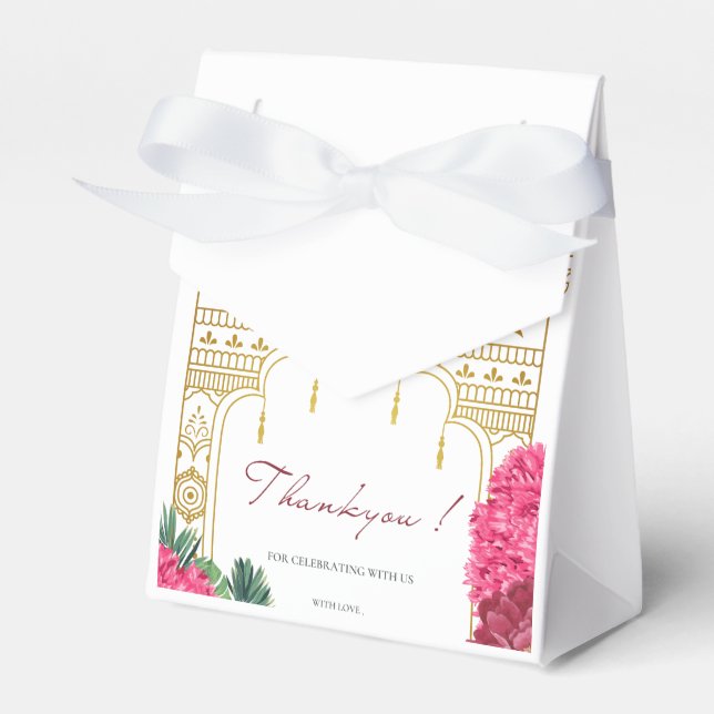 Kisten für die indische Gastgeschenk Hochzeit Geschenkschachtel (Vorderseite)