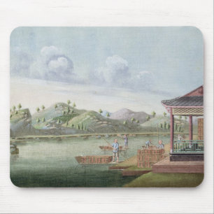 Kisten Tee transportieren (w/c auf Papier) Mousepad