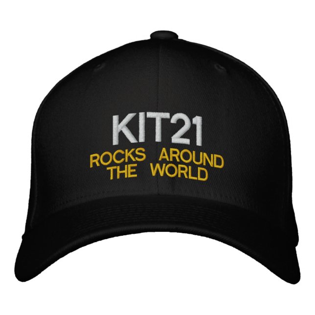 KIT21 ROCKS-Kappe Bestickte Baseballkappe (Vorderseite)