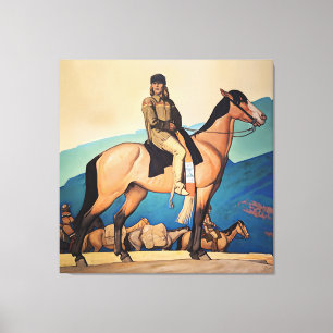 Kit Carson mit Mountain Men von Maynard Dixon Leinwanddruck