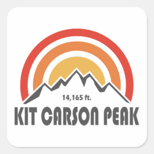 Kit Carson Peak Quadratischer Aufkleber