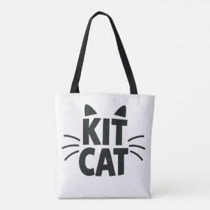 Kit Cat Typografische Tragetasche Tasche