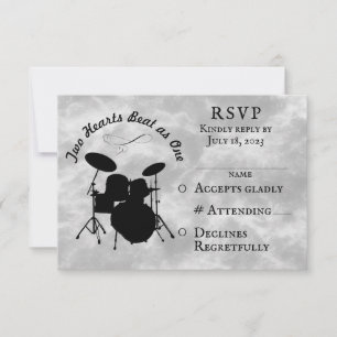 Kit de tambour pour musicien Mariage RSVP de maria