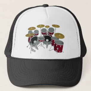 Kit de tambour rouge - casquette #1 de camionneur