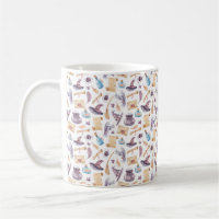 Kit école de sorcière Aquarelle Motif café Mug