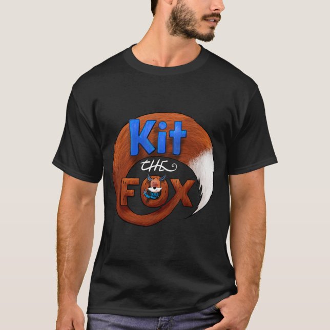 Kit le T-shirt noir Fox (Devant)
