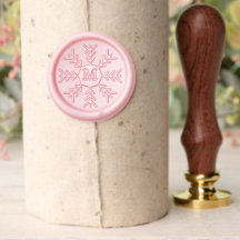 Monogramme personnalisé de flocon de neige