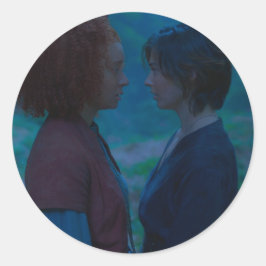 Kit und Jade (Tanthamore) Fast Kissing Runder Aufkleber