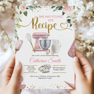 Kitchen a trouvé sa recette Invitation de douche n