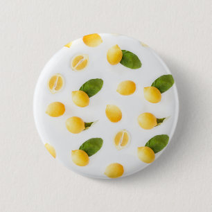 Kitchen Artwork Lemon Muster Fruit Fotografie Button