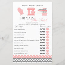 Kitchen Brautparty Game PRINIERT