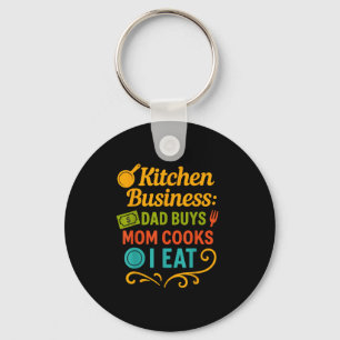 Kitchen Business Vater kauft Mama Köche ich esse I Schlüsselanhänger