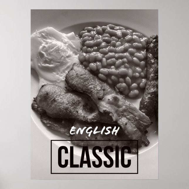 Kitchen Decor - Classic English Breakfast Poster (Vorne)