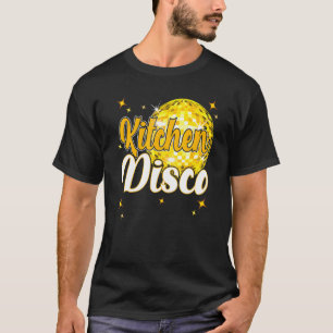 Kitchen Disco 70's 80's Disco Themed Vintag Retro T-Shirt