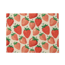 Kitchen Floor Mat Strawberry Erdbeeren