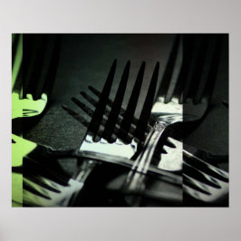 Kitchen Forks Poster