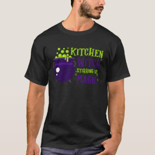 Kitchen Hexe verrät magischen Koch Kochen Hallo T-Shirt