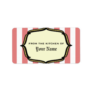 Kitchen Label - Vintager Zirkus Inspiriert Adressaufkleber