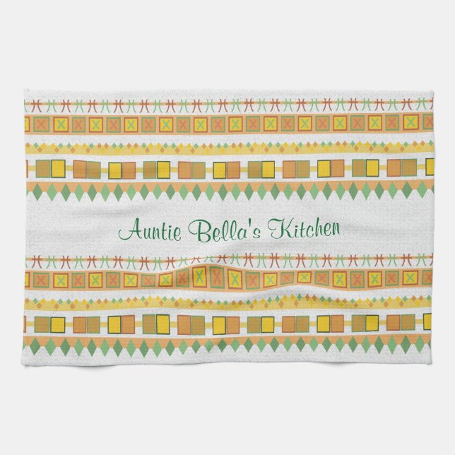 Kitchen lebhafter Muster-Tante Handtuch (Horizontal)