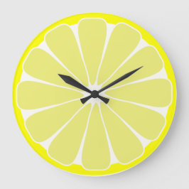 Kitchen Lemon Fruchtwand Uhrengeschenk Große Wanduhr
