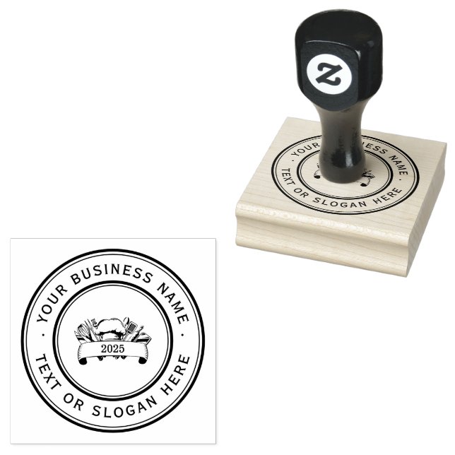 KITCHEN-Logo für benutzerdefinierte Unternehmen Gr Gummistempel (Stempel)