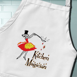 Kitchen Magician Retro Kochkunst Schürze