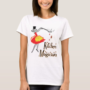 Kitchen Magician Retro Kochkunst T - Shirt