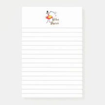 Kitchen Magician Retro Lined Post It Notes