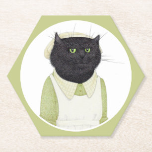 KITCHEN MAID CAT Hexagon Paper Untersetzer