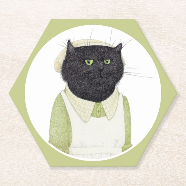 KITCHEN MAID CAT Hexagon Paper Untersetzer (Vorderseite)