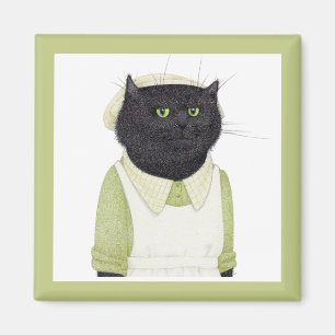 KITCHEN MAID CAT Square Magnet