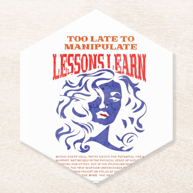 KITCHEN MANIPULATE LESSONS LEARN PAPER COASTER UNTERSETZER (Vorderseite)