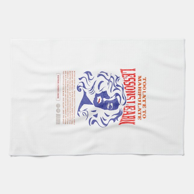 KITCHEN MANIPULATE LESSONS LEARN TOWEL GESCHIRRTUCH (Horizontal)