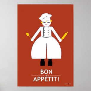 Kitchen Martzkin "Bon Appétit!" Poster