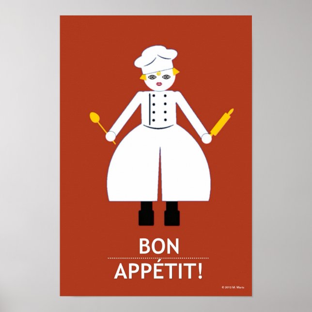 Kitchen Martzkin "Bon Appétit!" Poster (Vorne)